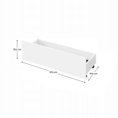 2 kusy, zásuvný kontejner, bílá, MIDEA