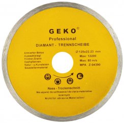 Disc diamant cu circumferință completă 125 x 22 x 1,9 mm, GEKO
