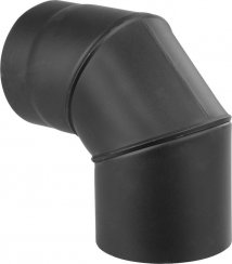 Koleno HS 090/200/2,0 mm, dimovodno, nastavljivo, dimniško koleno za priklop dimovodnih cevi