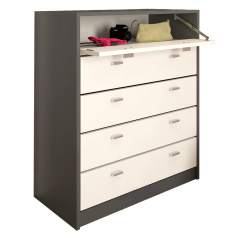 Ötsoros cipőtartó, grafit/fehér, VIVAT NEW TYPE 4 (akció)