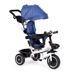 Triciclu cu scaun pivotant 360° ECOTOYS albastru