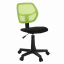 Otočná židle, zelená/černá, MESH