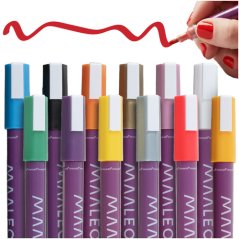 Sada dekoračných fixiek 12ks. Maaleo 25743