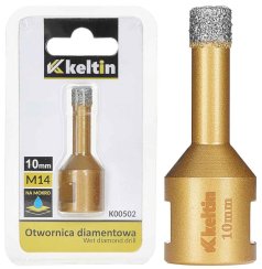 Vrták diamantový korunkový, závit M14 do uhlovej brúsky priemer 10 mm, GEKO