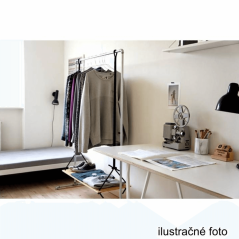 Mobil akasztó, rozsdamentes acél/fekete műanyag, DOLFO NEW (akció)