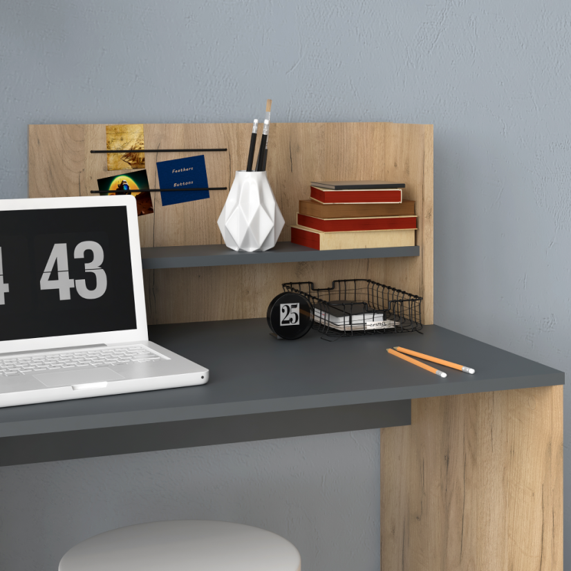 PC-Schreibtisch, Artisan-Eiche/Graphit, PLATON NEU