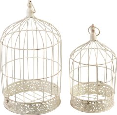 Dekorace MagicHome Mecco, Klec pro ptáky, set 2 ks