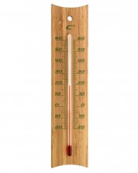 Termometru KLC din bambus pentru interior