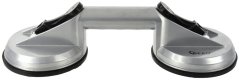 Ventuza din aluminiu pentru sticla 2 x 115 mm, capacitate 70 kg, GEKO