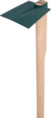 Hacke FED 208/1200, flach, 125 mm, Holzstiel