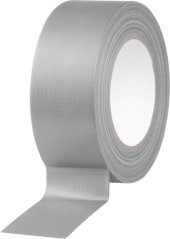 Strend Pro Klebeband, 50 mm, L-45 m, Textil, selbstklebend, grau