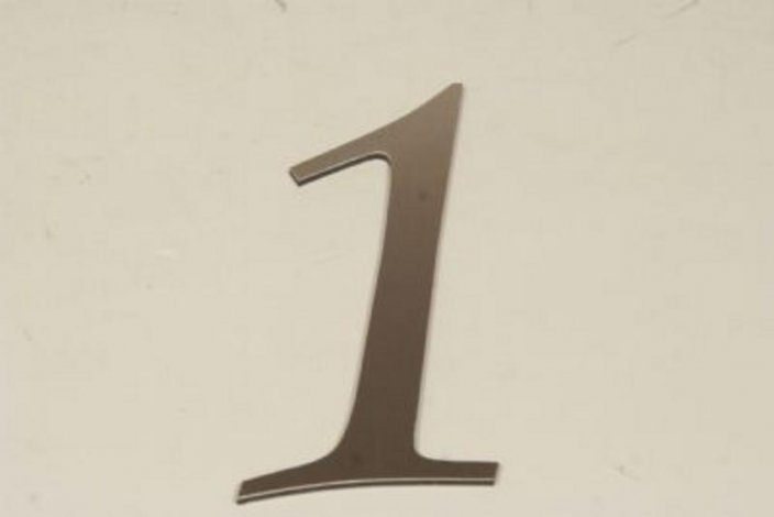 Číslo domovní ALU 14 cm č.1