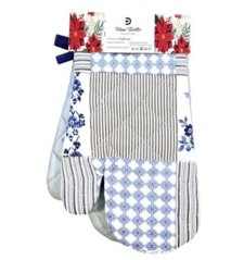 Chňapka/rukavica bal.2ks s teflónovou úpravou a s magnetom, dizajn PATCHWORK