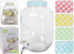 Wasserbehälter mit Hahn 4l Glas KLC