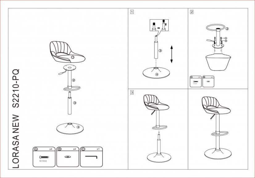 Barhocker, brauner Stoff mit gebürstetem Ledereffekt, LORASA NEU