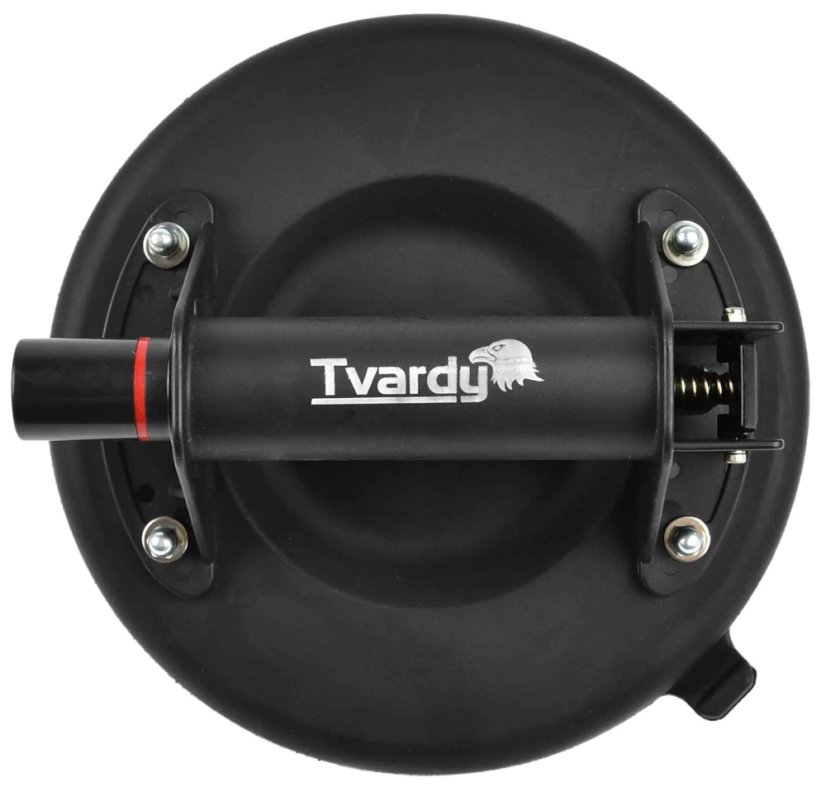 Vakuum-Aluminium-Saugnapf für Glas 1 x 200 mm, Tragfähigkeit 100 kg, HART