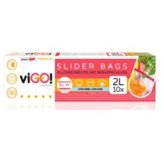 Sáčok / vrecko so zipsom, 2l, 10ks 24x20 cm KLC