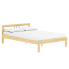 Bett mit Lattenrost, natur, Kiefernholz, 140x200, JONA