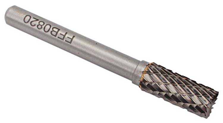 Technischer Zylinderschaftfräser 12 x 25 mm, Länge 66 mm, TYP B, Schaft 6 mm, XL-TOOLS