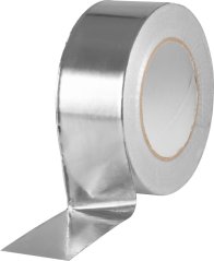 Páska Strend Pro, 50 mm, L-50 m, Alu, zosilnená, lepiaca, hliniková