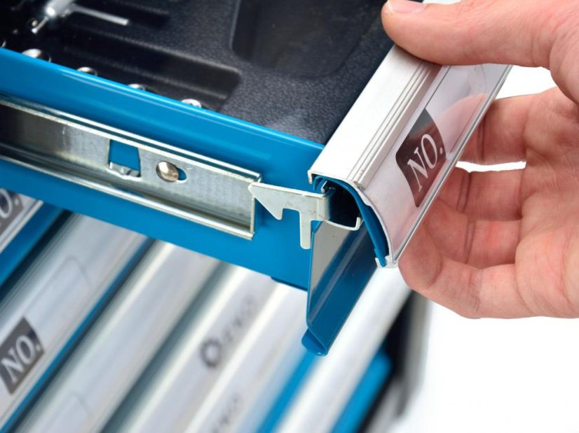 Werkzeugschrank mit 6 Schubladen, bestückt mit 245 Werkzeugen, 685x455x900 mm, GEKO