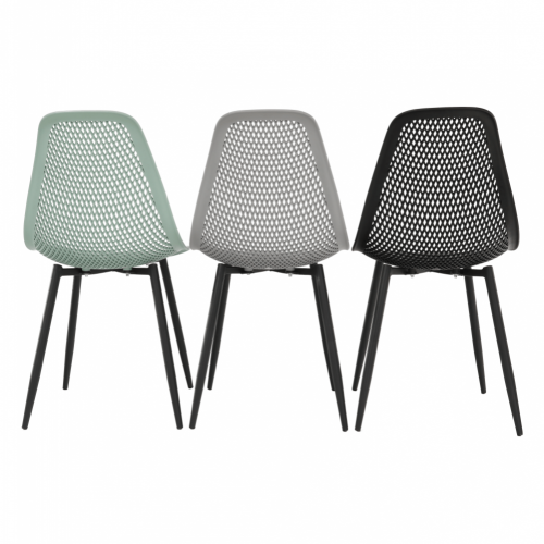 Krzesło do jadalni, zielony/czarny, TEGRA TYP 2