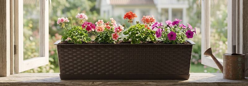 Virágcserép RATOLLA Case P 700, barna, szőnyeggel