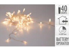 Svetlo vianočné 40 LED teplé biele s časovačom vnútorné