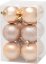 MagicHome Weihnachtskugeln, 12 Stück, Roségold, für den Weihnachtsbaum, 6 cm