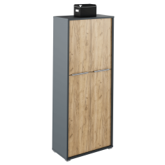 Regalschrank, Artisan Graphit/Eiche, RIOMA NEW TYPE 07