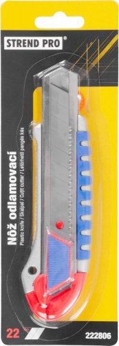 Kés Strend Pro UKX-867-22, 22 mm, törhető, Alu / műanyag