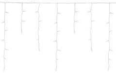 MagicHome Christmas Icicle lánc, 400 LED meleg fehér, MULTI CONNECT, jégcsap, egyszerű világítás, 230 V, 50 Hz, IP44, forrás nélkül, külső, világítás, L-10 m