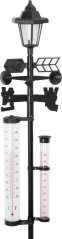Stacja pogodowa SWS29, 158 cm, deszczomierz, termometr, lampa solarna, kierunek wiatru (akce)