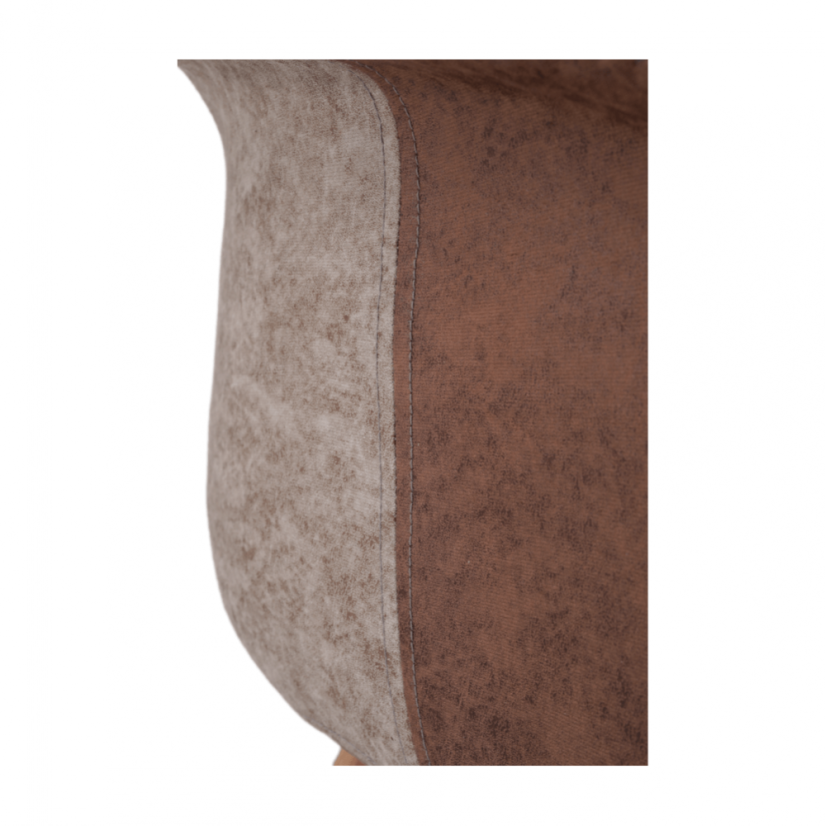 Designer-Sessel, Patchwork/Buche, TRYST