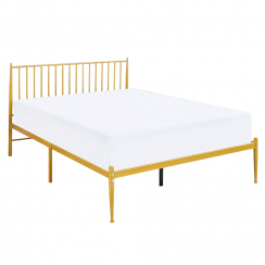 Łóżko, powłoka złota, 160x200, ZAHARA