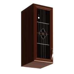 Oberschrank G30S mit Glas, links, Milano-Walnuss, SICILIA