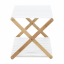 Bücherregal mit 2 Regalen, Bambus natur/weiß, PEORIA TYP 1