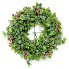 Weihnachtskranz 34 cm grün mit Beeren