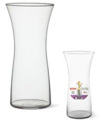 Vase ROSE 95x200mm, Klarglas BOHEMIA KLC