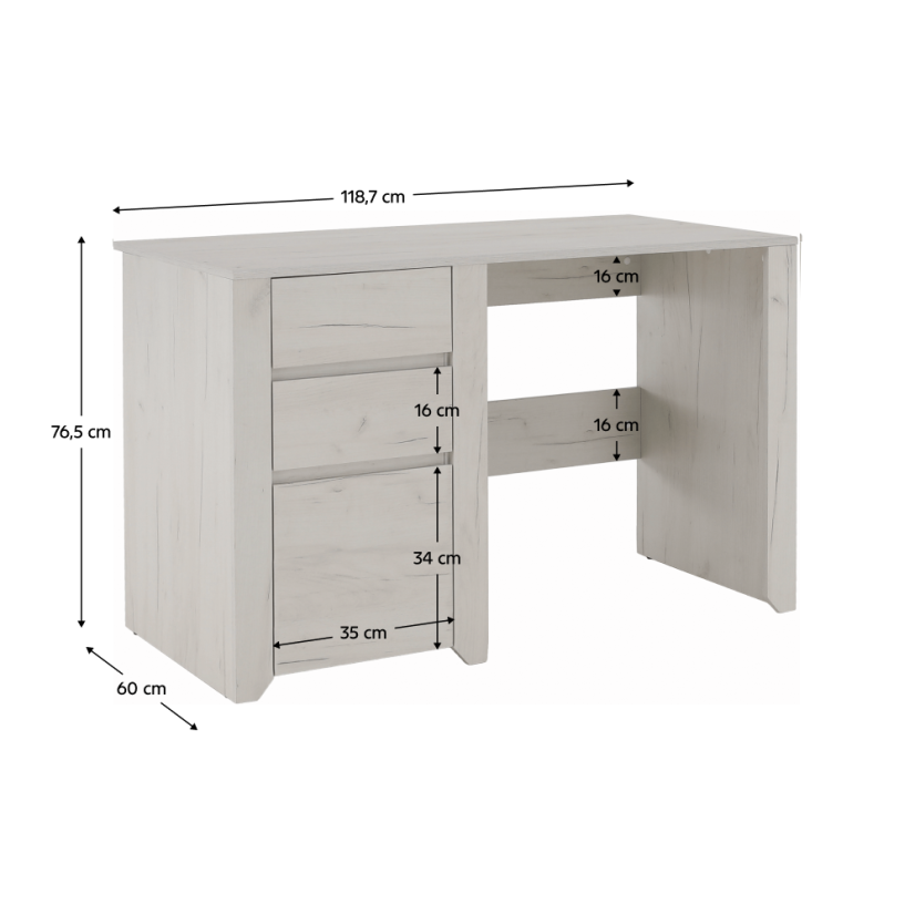 PC stol tip 80, bijeli craft, ANĐEO