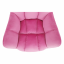 Dizajn okretna stolica, ružičasta Velvet tkanina/crna, KOMODO