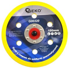 Sodrótárcsa, tépőzáras 150 mm pneumatikus csiszolóhoz, GEKO