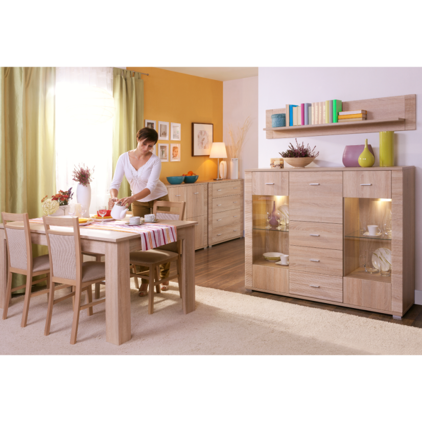 Viseća polica tip 17, sonoma hrast, GRAND