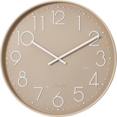 Nástenné hodiny 50 cm taupe