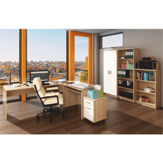 Radni stol, sonoma hrast, JOHAN 2 NOVO 01