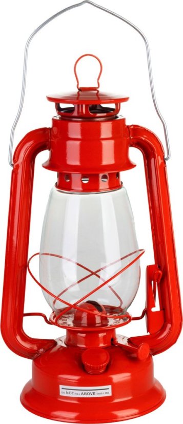 Laterne, 300 mm, Petroleum, rot