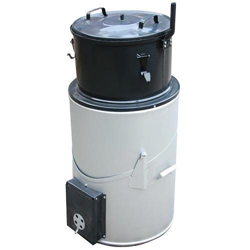 Dampfgarer PS-80, emailliert, komplett mit Boiler, 80 Liter.