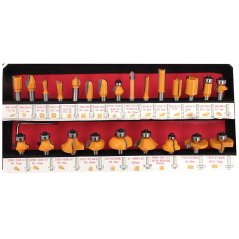 Zestaw 24-częściowych frezów trzpieniowych do drewna, trzpień mocujący 8 mm, XL-TOOLS