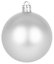 MagicHome Weihnachtskugeln, 20 Stück, 6 cm, Silber, für den Weihnachtsbaum
