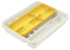 Sideboard UH 31X39,5XH7CM(14,5X37,5XH3CM) weiß/limette „Mixy“ TONTARELLI